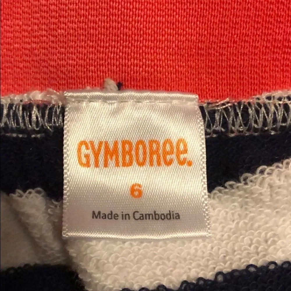 Girls pull on striped skirt size 6